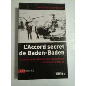 L'ACORD SECRET DE BADEN-BADEN - HENRI-CHRISTIAN GIRAUD
